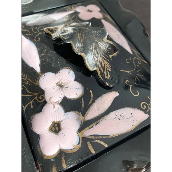 Vintage ceramic Jewelry Box - Cherry Blossom - Picture 6 of 7